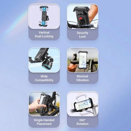 SOPORTE DE SMARTPHONE PARA BICI NEGRO VENTION
